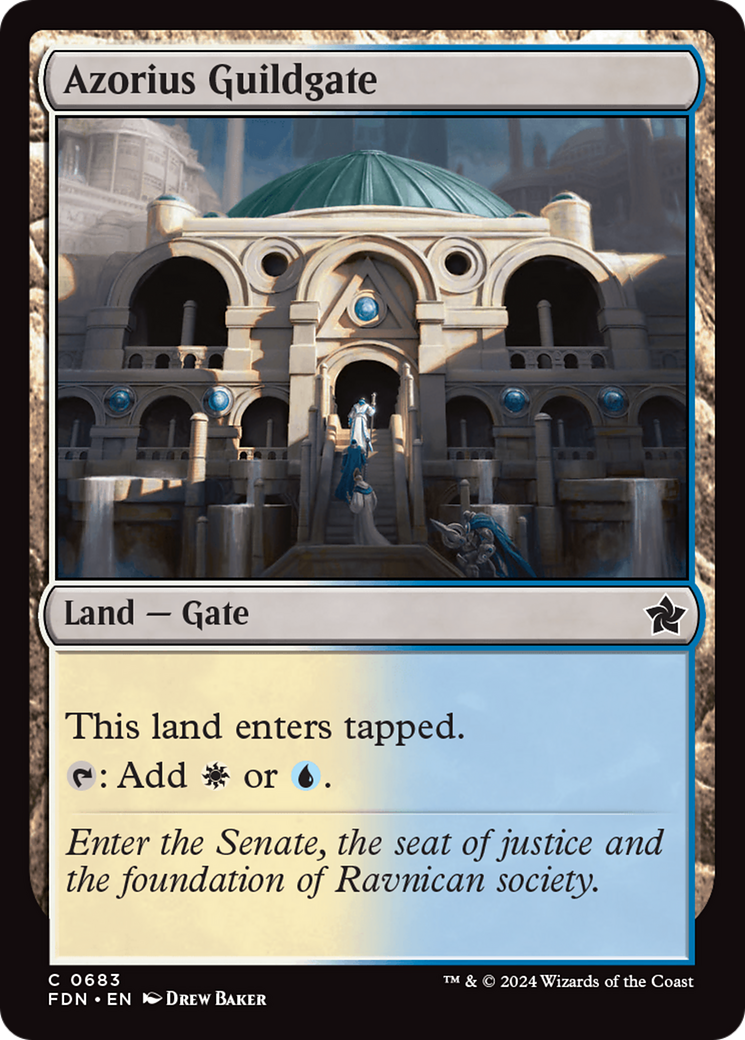 Azorius Guildgate (683) [Foundations] - Deck Out Gaming