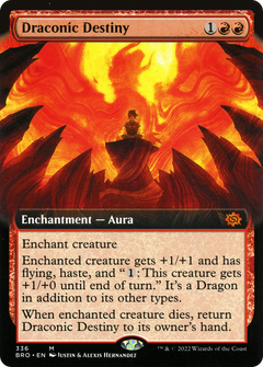 Draconic Destiny (Extended Art) (336) [The Brothers' War] - Deck Out Gaming