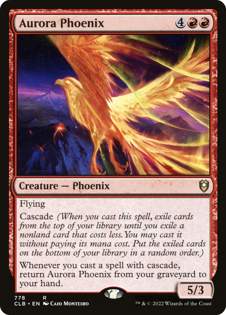 Aurora Phoenix (778) [Commander Legends: Battle for Baldur's Gate] - Deck Out Gaming