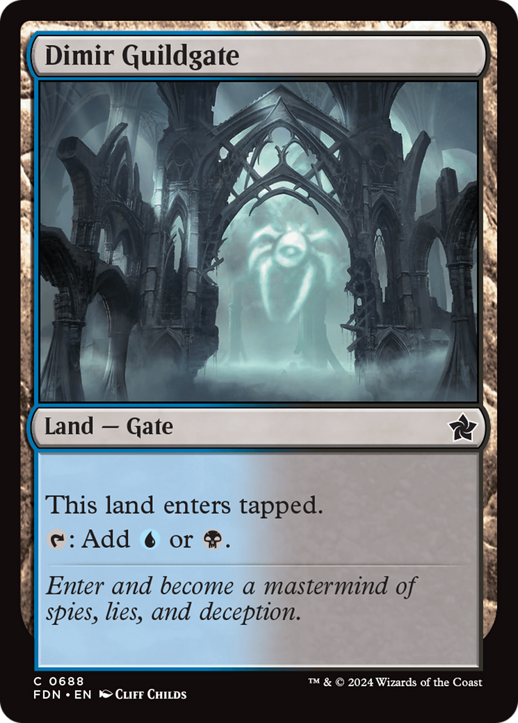 Dimir Guildgate (688) [Foundations] - Deck Out Gaming