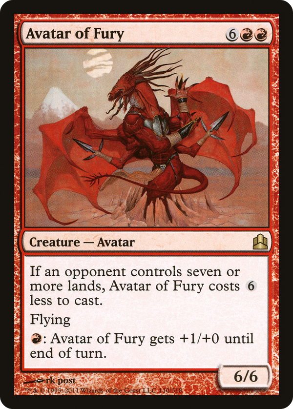 Avatar of Fury (110) [Commander 2011] - Deck Out Gaming