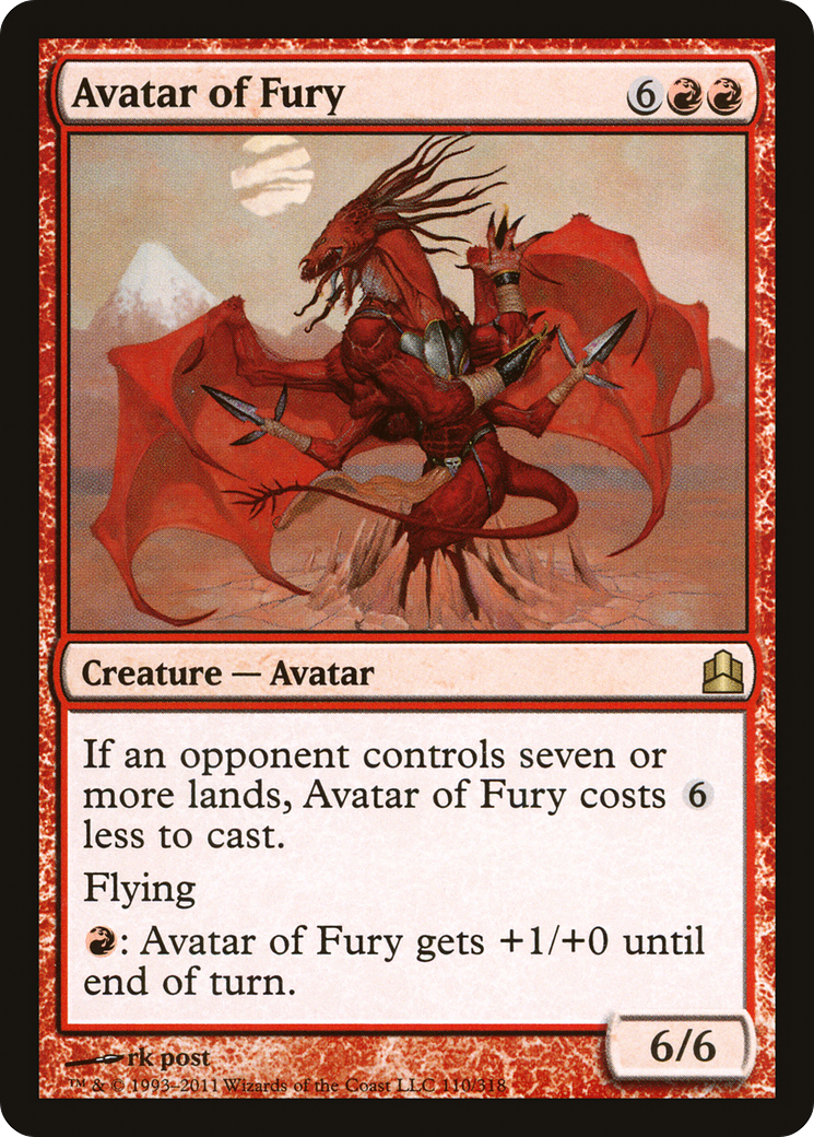 Avatar of Fury (110) [Commander 2011] - Deck Out Gaming