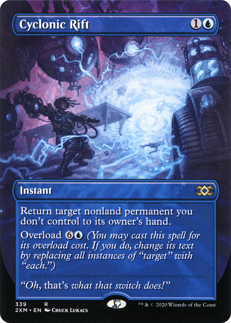 Cyclonic Rift (Borderless) (339) [Double Masters] foil - Deck Out Gaming