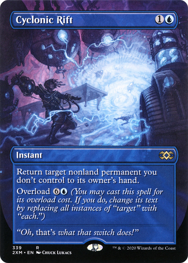 Cyclonic Rift (Borderless) (339) [Double Masters] - Deck Out Gaming