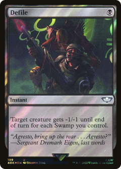 Defile (Surge Foil) (199) [Warhammer 40,000 Commander] foil - Deck Out Gaming