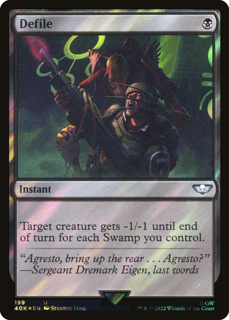 Defile (Surge Foil) (199) [Warhammer 40,000 Commander] foil - Deck Out Gaming