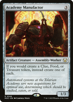 Academy Manufactor (346) [March of the Machine Commander] - Deck Out Gaming