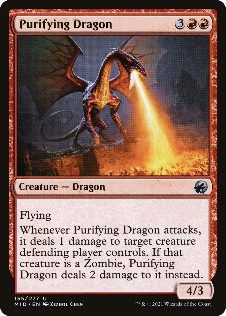 Purifying Dragon (155) [Innistrad: Midnight Hunt] - Deck Out Gaming