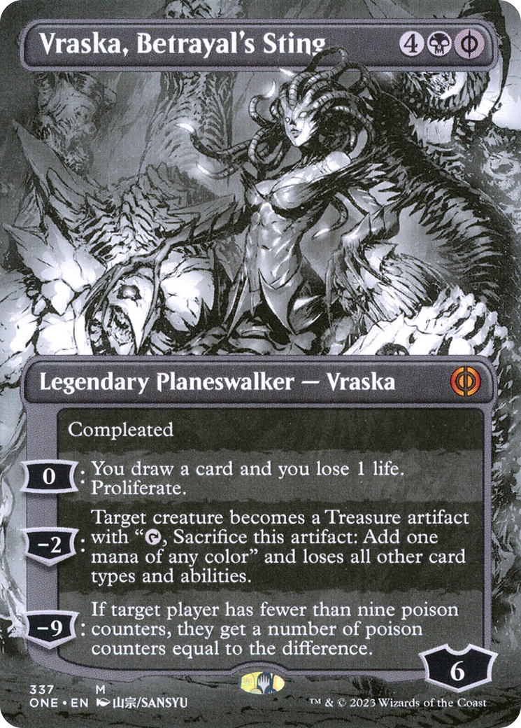 Vraska, Betrayal's Sting (Borderless) (337) [Phyrexia: All Will Be One] - Deck Out Gaming