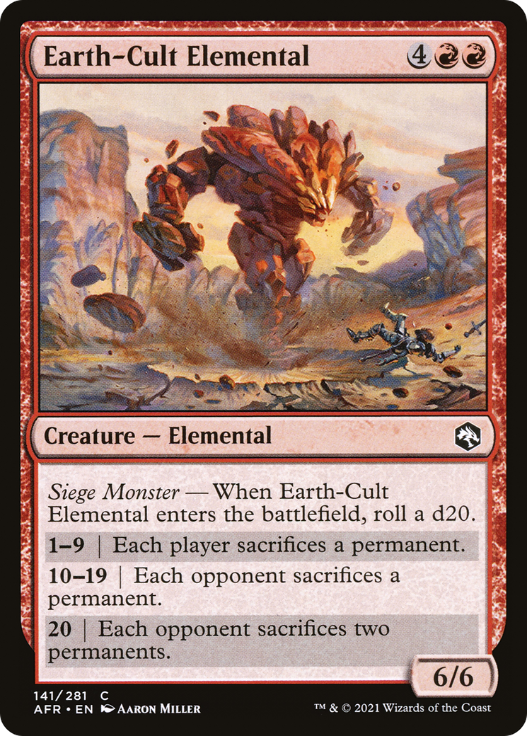Earth-Cult Elemental (141) [Adventures in the Forgotten Realms] foil - Deck Out Gaming