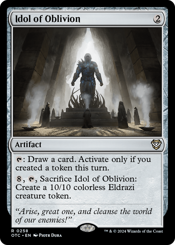 Idol of Oblivion (258) [Outlaws of Thunder Junction Commander] - Deck Out Gaming