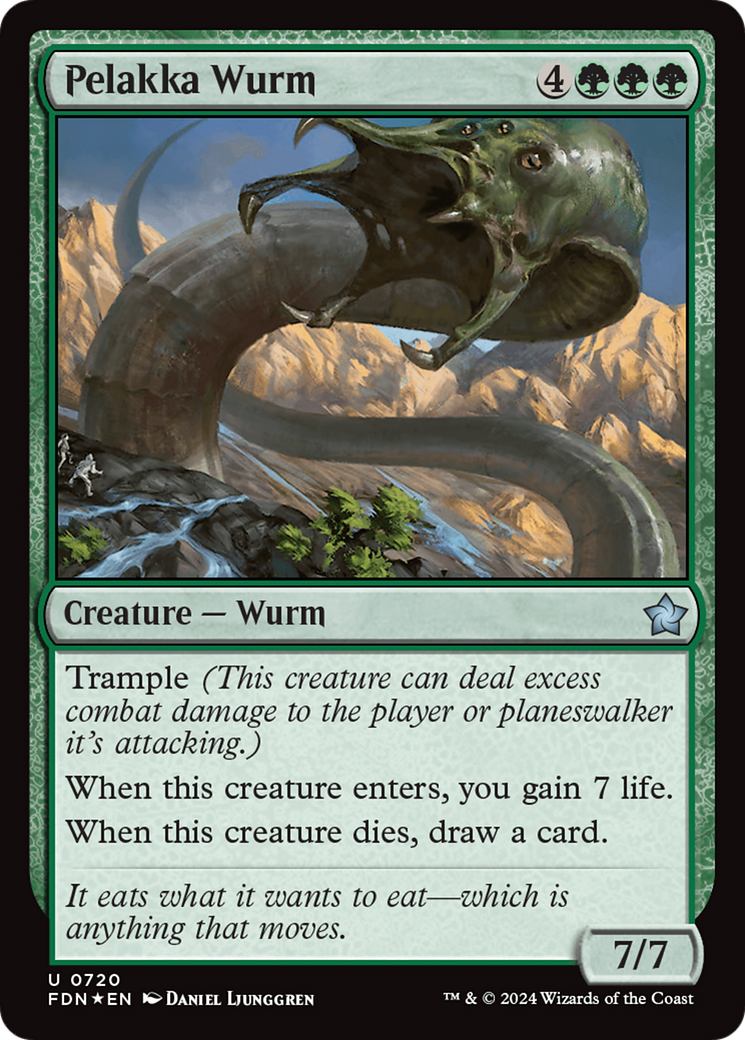 Pelakka Wurm (720) [Foundations] foil - Deck Out Gaming