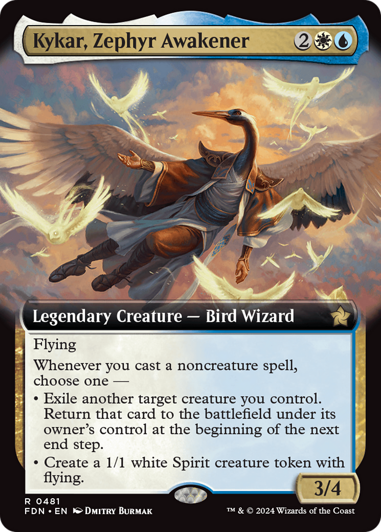 Kykar, Zephyr Awakener (Extended Art) (481) [Foundations] - Deck Out Gaming
