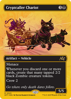 Cryptcaller Chariot (Borderless) (First-Place Foil) (523) [Aetherdrift] foil - Deck Out Gaming