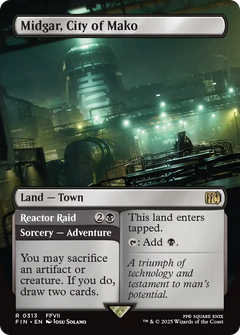 Midgar, City of Mako // Reactor Raid (313) [FINAL FANTASY] foil - Deck Out Gaming