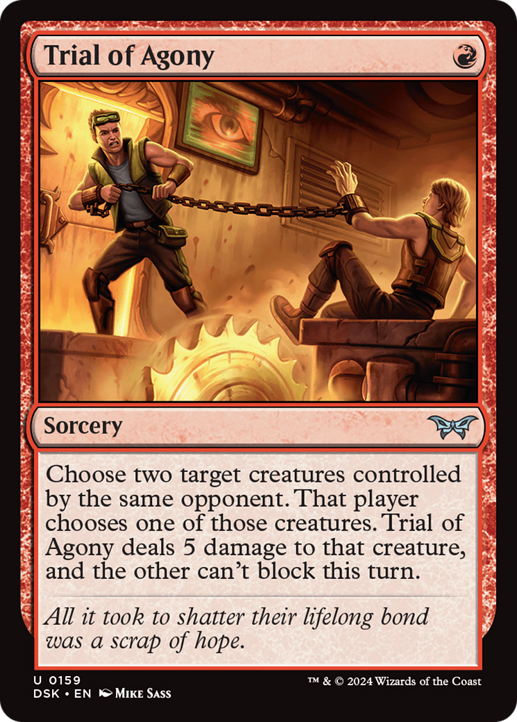 Trial of Agony (159) [Duskmourn: House of Horror] foil - Deck Out Gaming