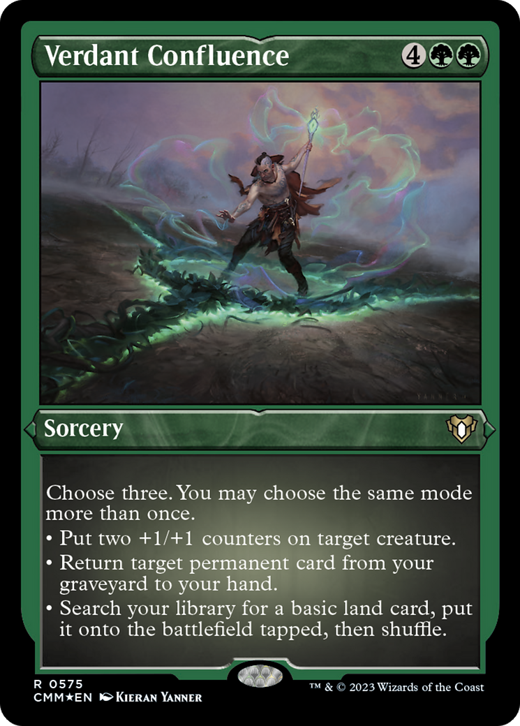 Verdant Confluence (575) [Commander Masters] etched - Deck Out Gaming