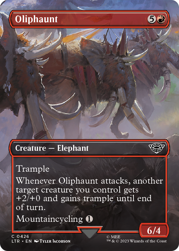 Oliphaunt (Borderless) (426) [The Lord of the Rings: Tales of Middle-earth] foil - Deck Out Gaming