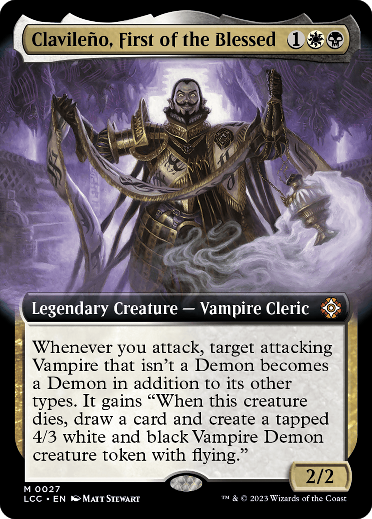 Clavileno, First of the Blessed (Extended Art) (27) [The Lost Caverns of Ixalan Commander] foil - Deck Out Gaming