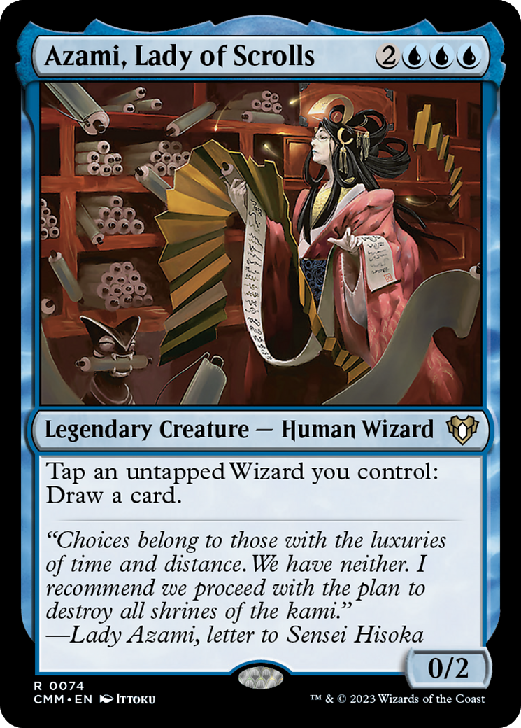 Azami, Lady of Scrolls (74) [Commander Masters] - Deck Out Gaming