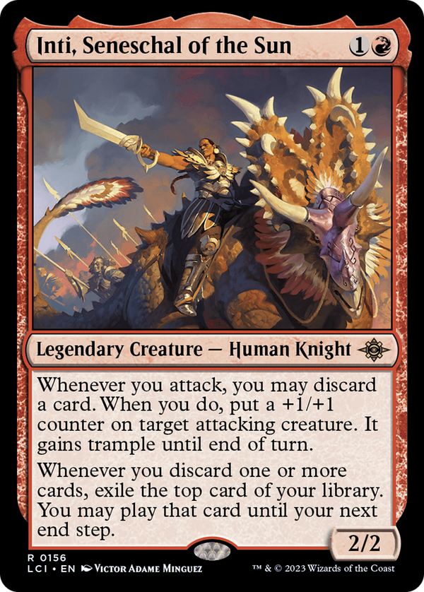 Inti, Seneschal of the Sun (156) [The Lost Caverns of Ixalan] foil - Deck Out Gaming