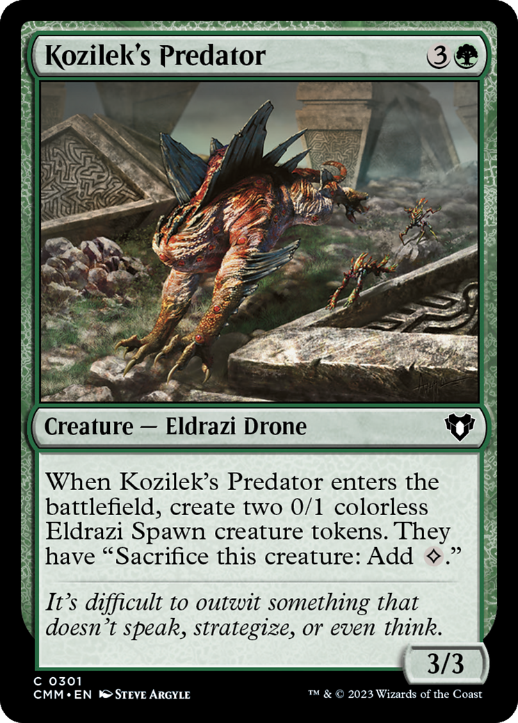 Kozilek's Predator (301) [Commander Masters] foil - Deck Out Gaming