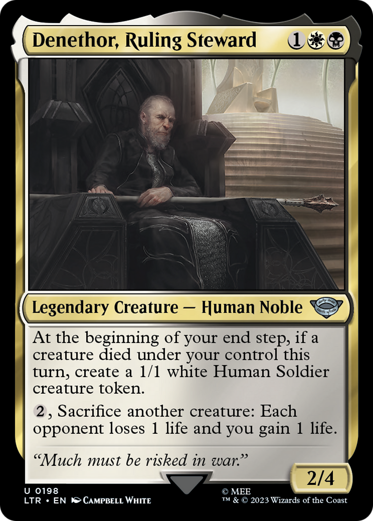 Denethor, Ruling Steward (198) [The Lord of the Rings: Tales of Middle-earth] foil - Deck Out Gaming