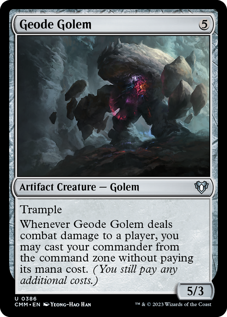 Geode Golem (386) [Commander Masters] foil - Deck Out Gaming