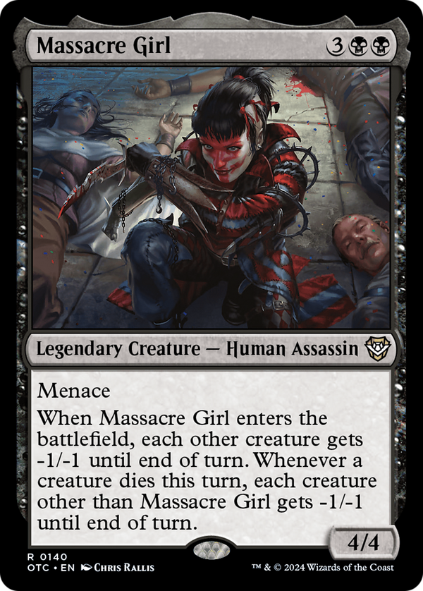 Massacre Girl (140) [Outlaws of Thunder Junction Commander] - Deck Out Gaming