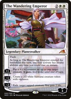 The Wandering Emperor (42) [Kamigawa: Neon Dynasty] foil - Deck Out Gaming