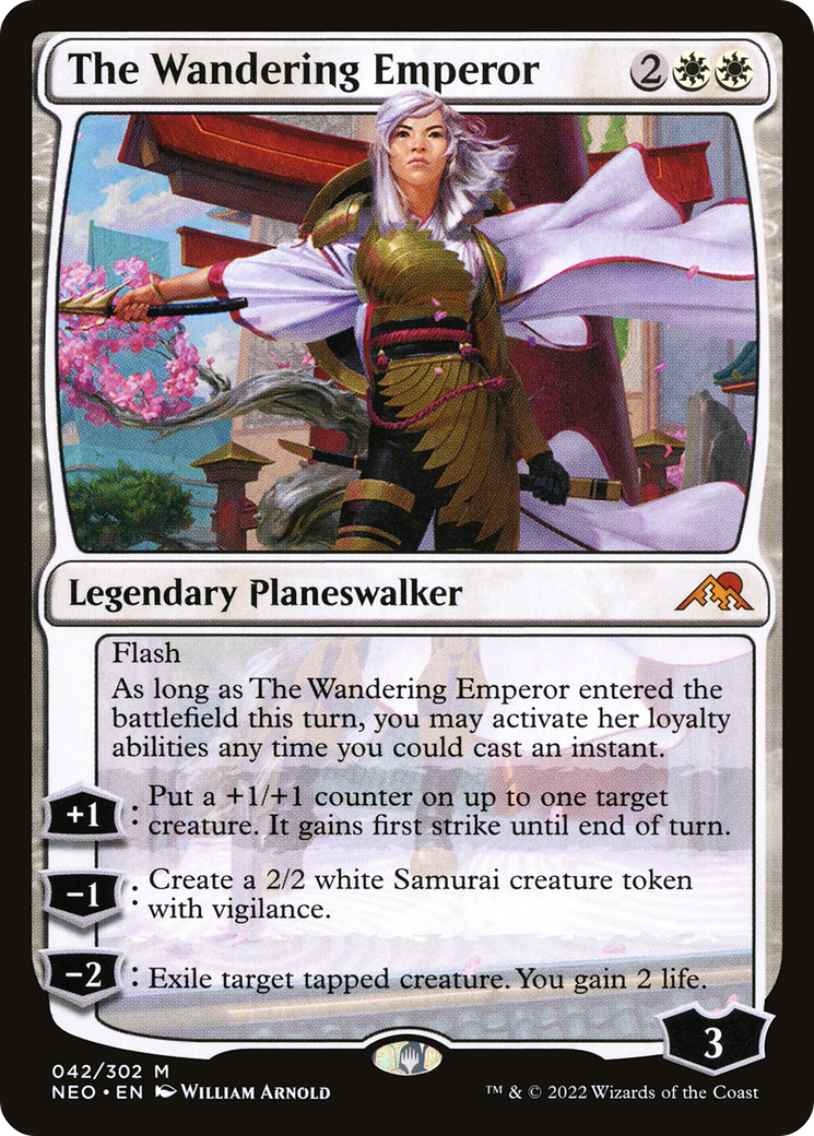 The Wandering Emperor (42) [Kamigawa: Neon Dynasty] foil - Deck Out Gaming