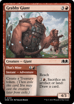 Grabby Giant (133) [Wilds of Eldraine] - Deck Out Gaming