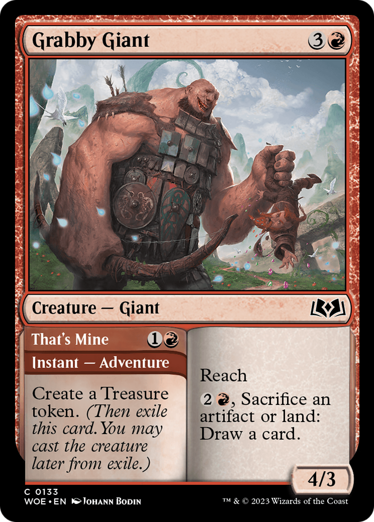 Grabby Giant (133) [Wilds of Eldraine] - Deck Out Gaming