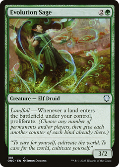 Evolution Sage (108) [Phyrexia: All Will Be One Commander] - Deck Out Gaming