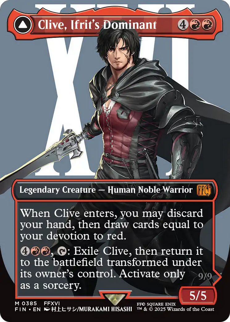 Clive, Ifrit's Dominant // Ifrit, Warden of Inferno (385) [FINAL FANTASY] foil - Deck Out Gaming