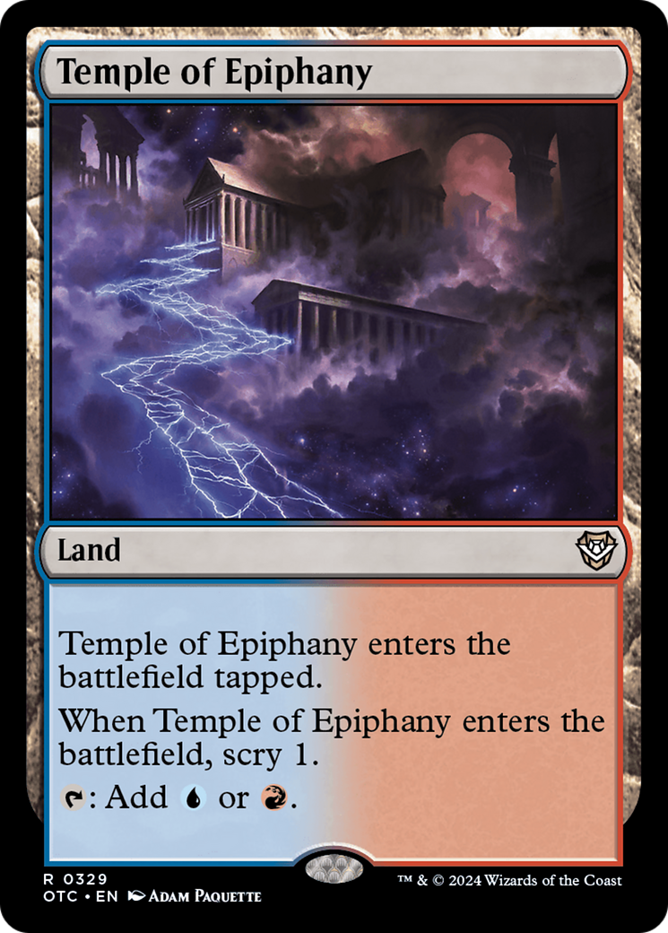 Temple of Epiphany (329) [Outlaws of Thunder Junction Commander] - Deck Out Gaming