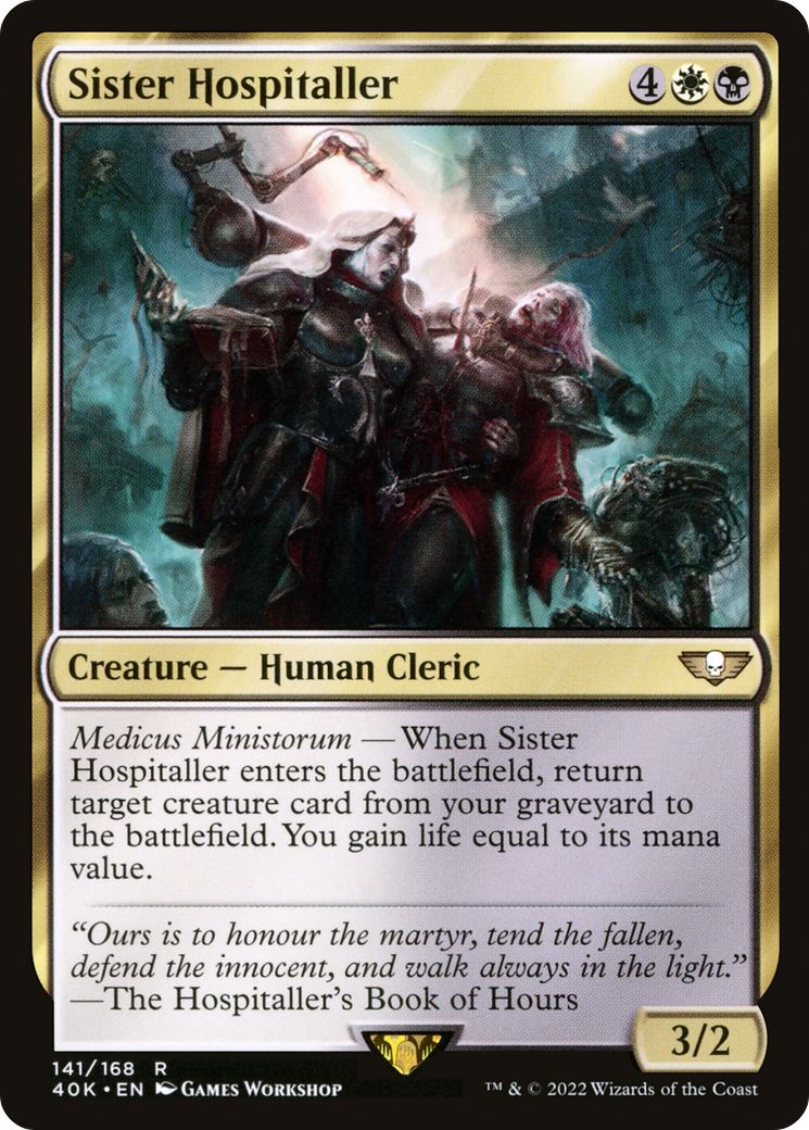 Sister Hospitaller (141) [Universes Beyond: Warhammer 40,000] - Deck Out Gaming