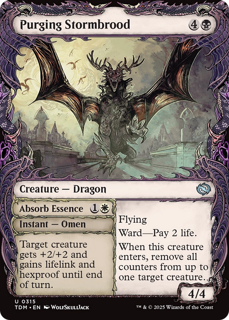 Purging Stormbrood (Showcase) (315) [Tarkir: Dragonstorm] foil - Deck Out Gaming