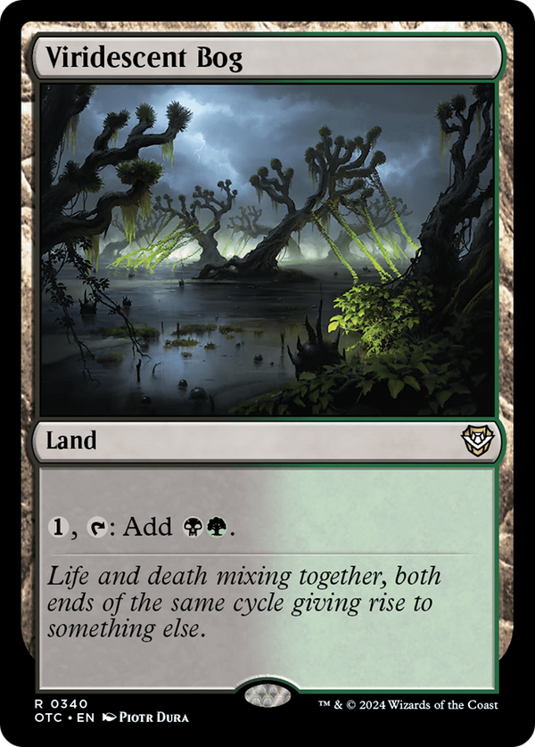 Viridescent Bog (340) [Outlaws of Thunder Junction Commander] - Deck Out Gaming