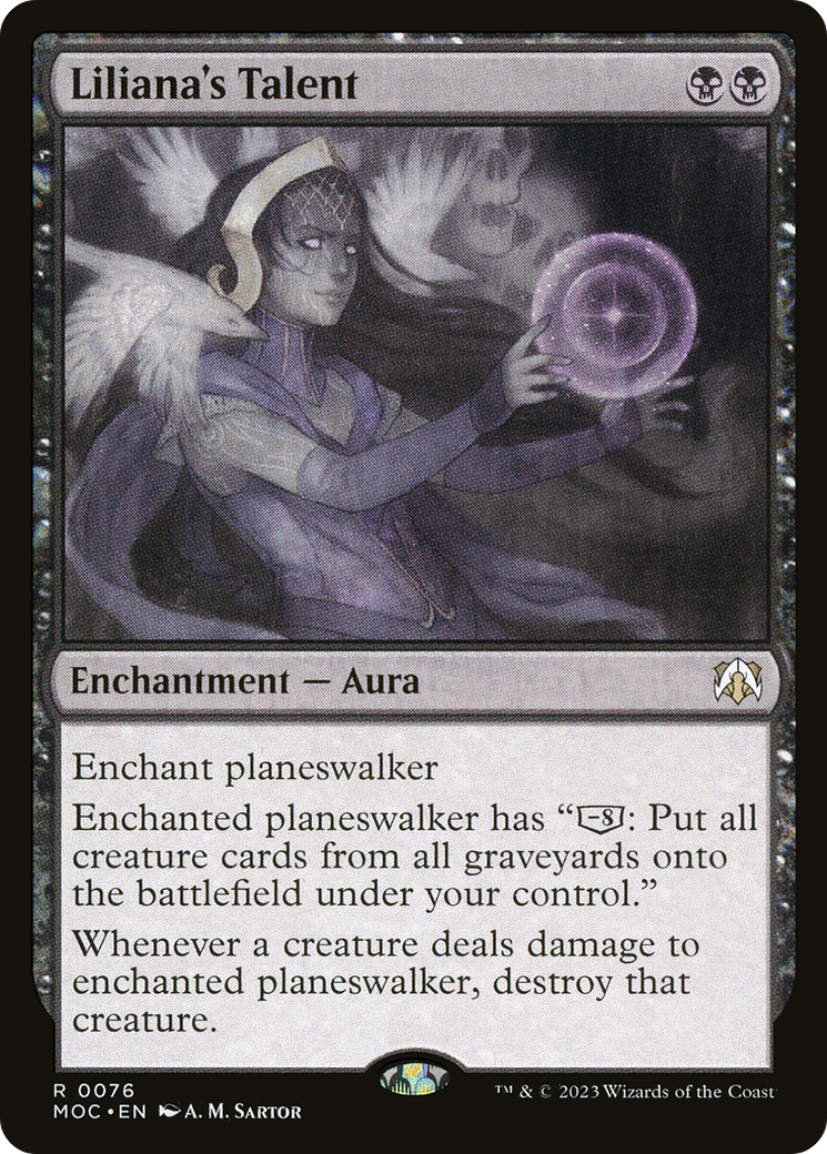 Liliana's Talent (76) [March of the Machine Commander] foil - Deck Out Gaming