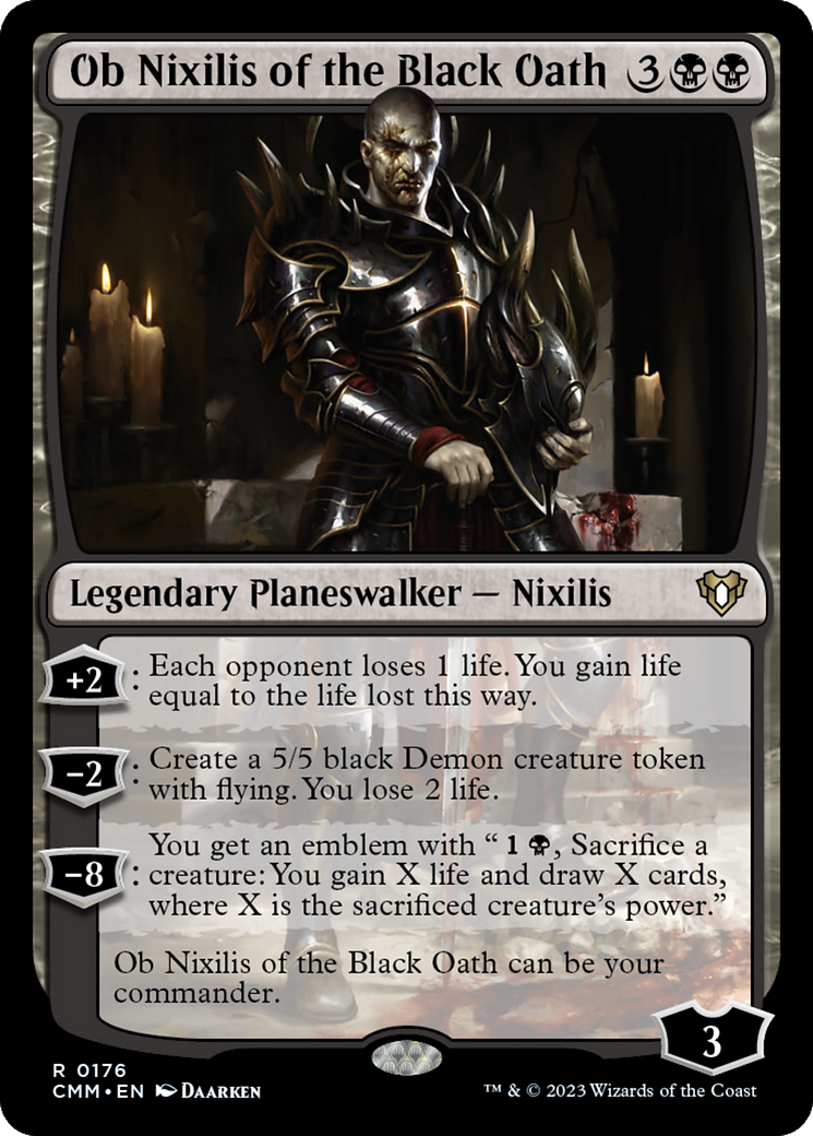 Ob Nixilis of the Black Oath (176) [Commander Masters] foil - Deck Out Gaming