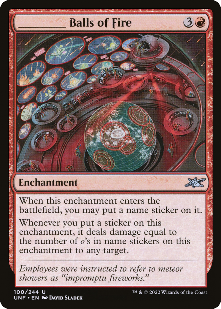_____ Balls of Fire (100) [Unfinity] foil - Deck Out Gaming