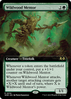 Wildwood Mentor (Extended Art) (374) [Wilds of Eldraine] - Deck Out Gaming