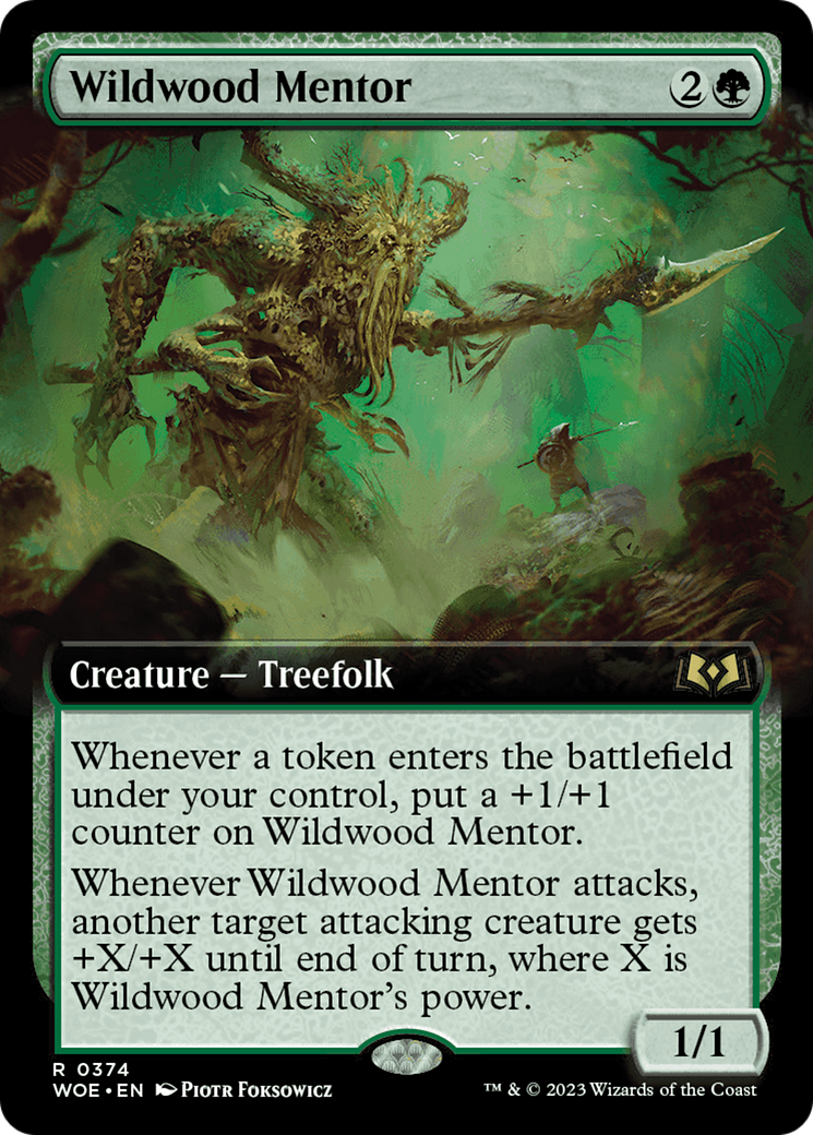 Wildwood Mentor (Extended Art) (374) [Wilds of Eldraine] - Deck Out Gaming