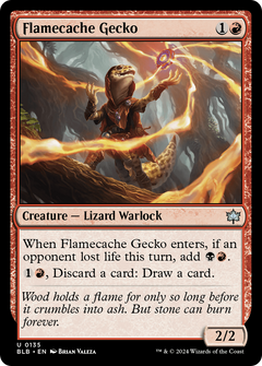 Flamecache Gecko (135) [Bloomburrow] - Deck Out Gaming