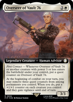 Overseer of Vault 76 (Extended Art) (Surge Foil) (896) [Fallout] foil - Deck Out Gaming