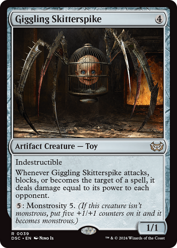 Giggling Skitterspike (39) [Duskmourn: House of Horror Commander] - Deck Out Gaming