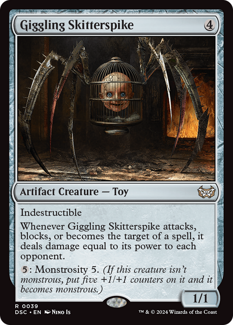 Giggling Skitterspike (39) [Duskmourn: House of Horror Commander] - Deck Out Gaming