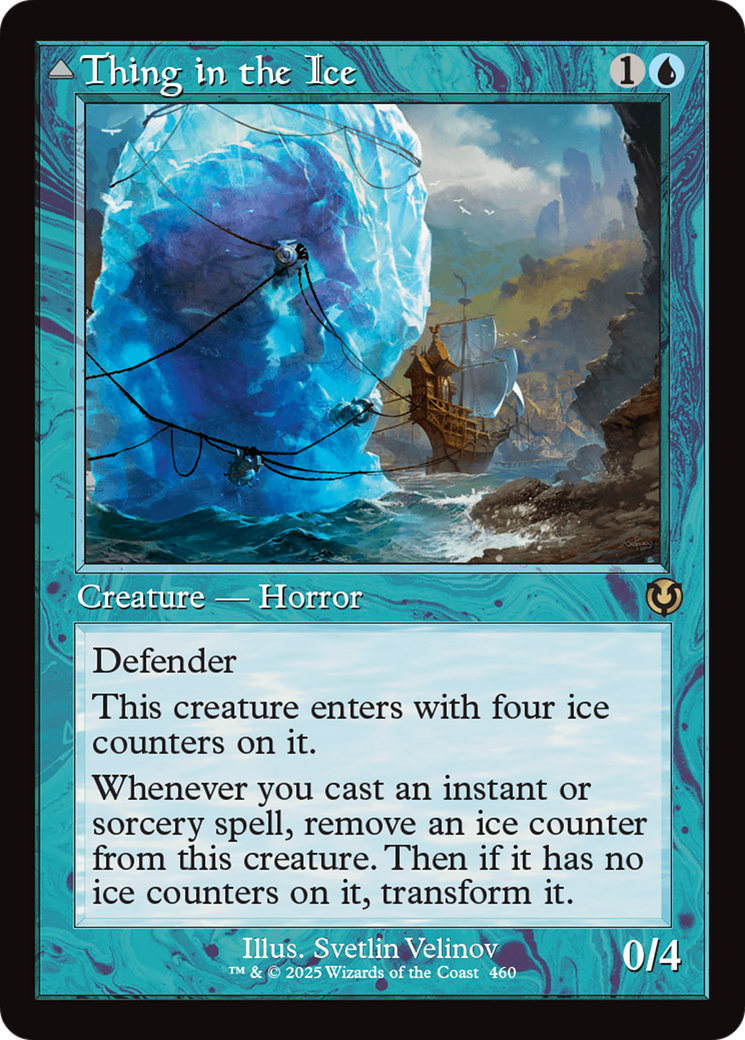 Thing in the Ice (Retro Frame) (460) [Innistrad Remastered] foil - Deck Out Gaming