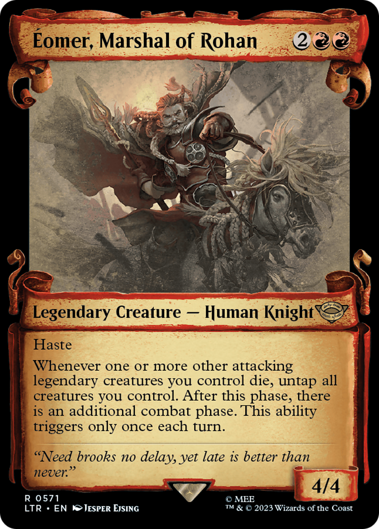 Eomer, Marshal of Rohan (Showcase Scrolls) (571) [The Lord of the Rings: Tales of Middle-earth] - Deck Out Gaming